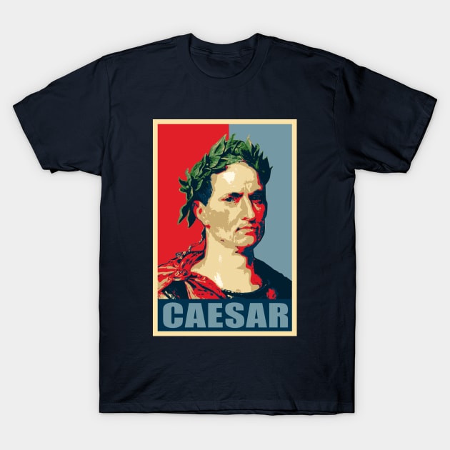 Julius Caesar Propaganda Pop Art T-Shirt by Nerd_art